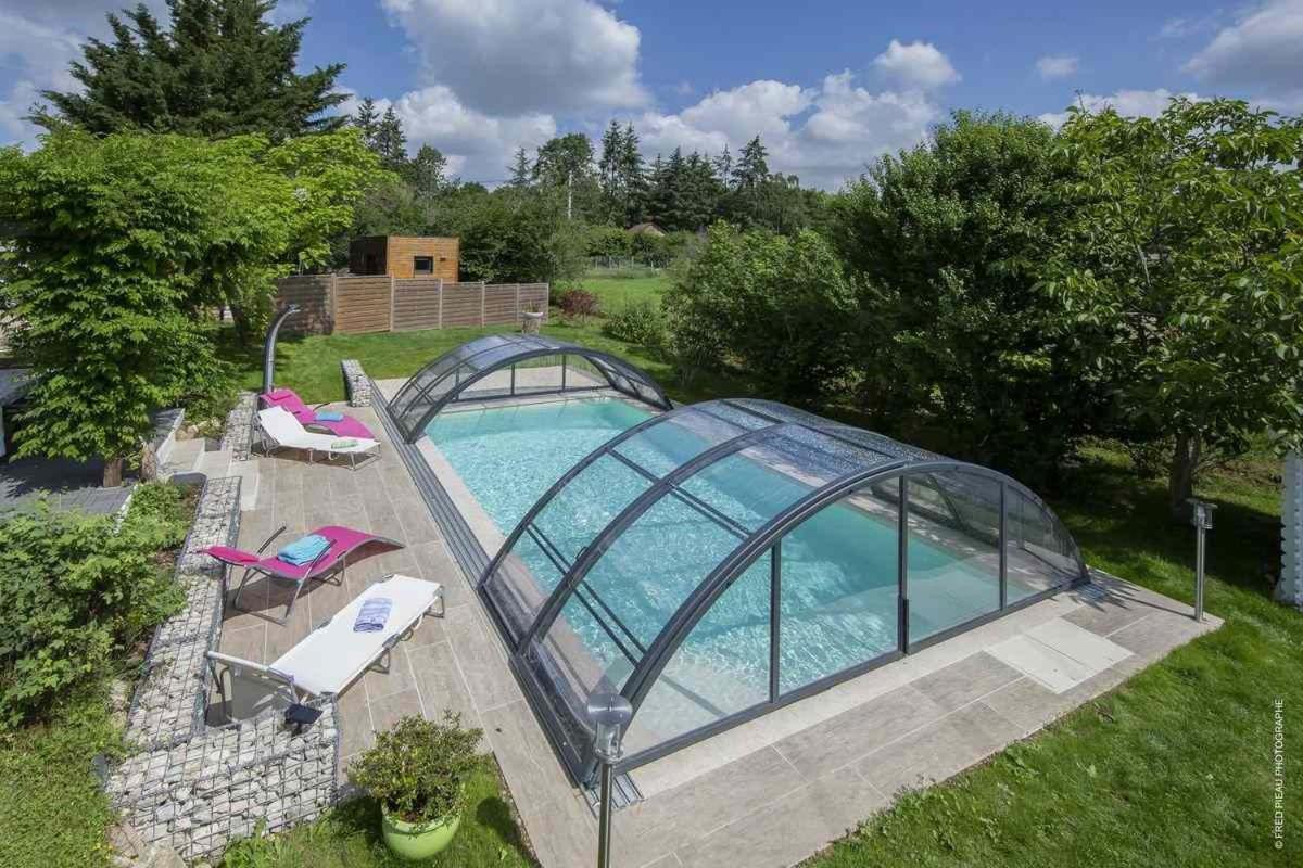Au Coeur Du Bien-Etre, Gite Avec Piscine Chauffee Et Couverte, Spa, Sauna, Massages Monteaux Екстер'єр фото