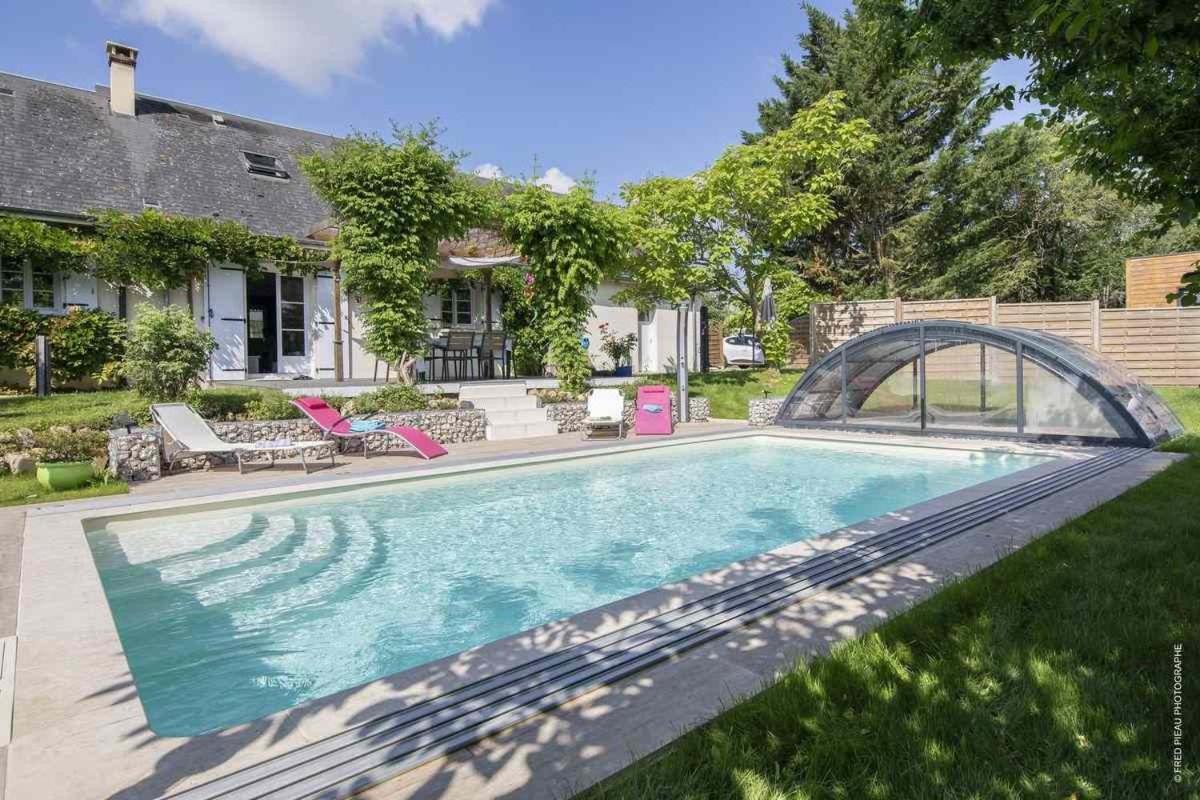 Au Coeur Du Bien-Etre, Gite Avec Piscine Chauffee Et Couverte, Spa, Sauna, Massages Monteaux Екстер'єр фото
